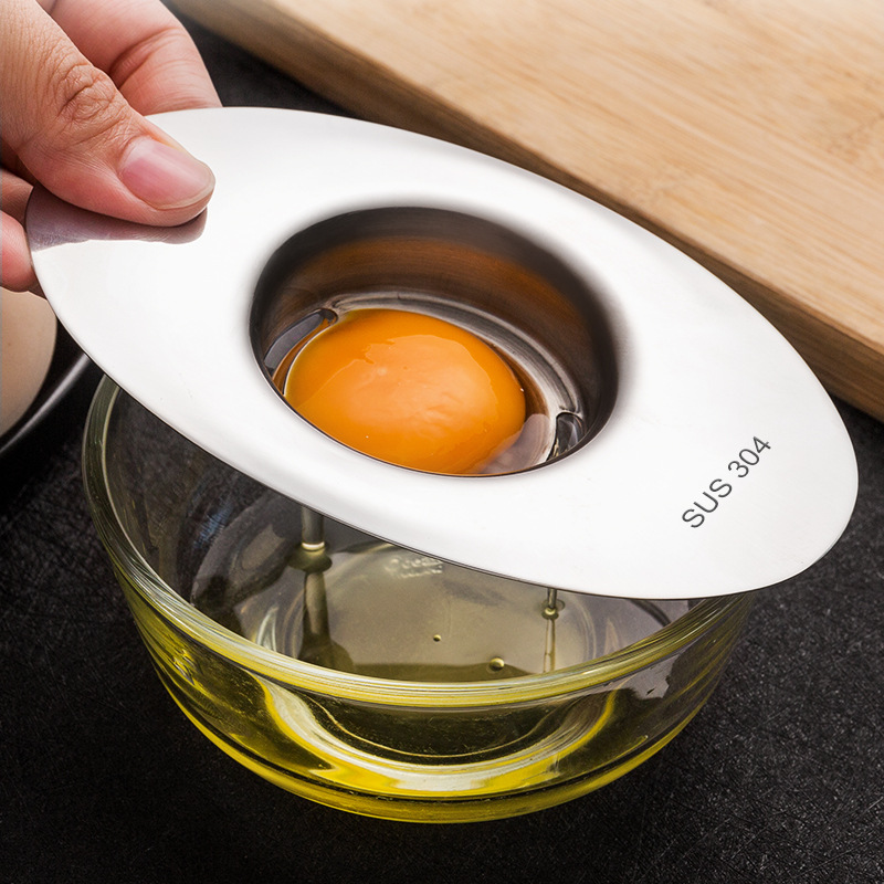 Egg Separator Tool - الفولاذ المقاوم للصدأ البيض الأبيض فاصل