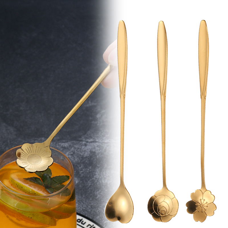 Kitchen Gadgets Gold - الفولاذ المقاوم للصدأ الكرز روز زهرة