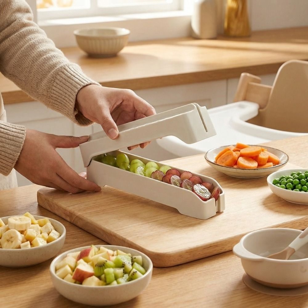 Kitchen Gadgets Guide - قطاعة طماطم يدوية غير لاصقة من