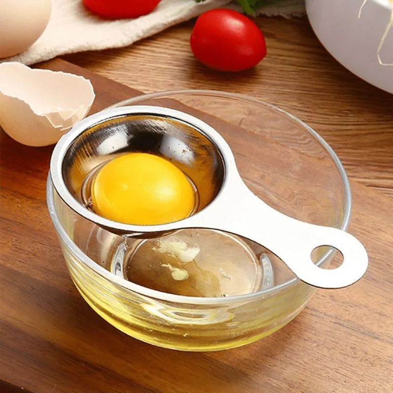 Egg Separator Tool - 1 قطعة فاصل البيض من الفولاذ