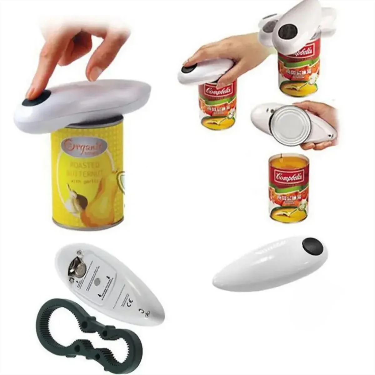 Kitchen Gadgets Electric - فتاحة علب كهربائية أوتوماتيكية عالية القوة،