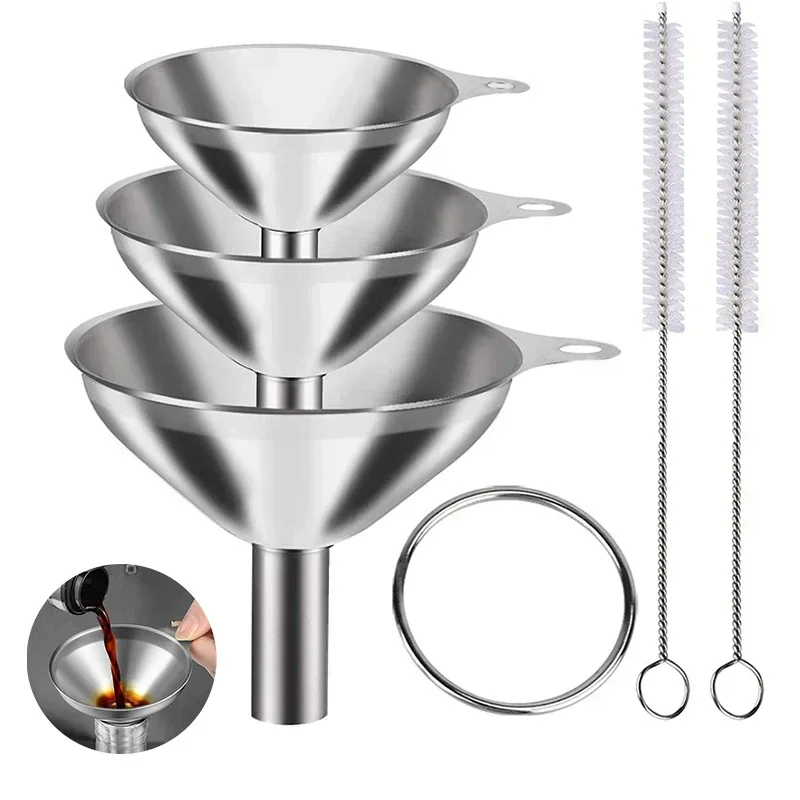 3/5 قطعة قمع المطبخ الفولاذ ال - مراجعة Kitchen Gadgets Small وسعره