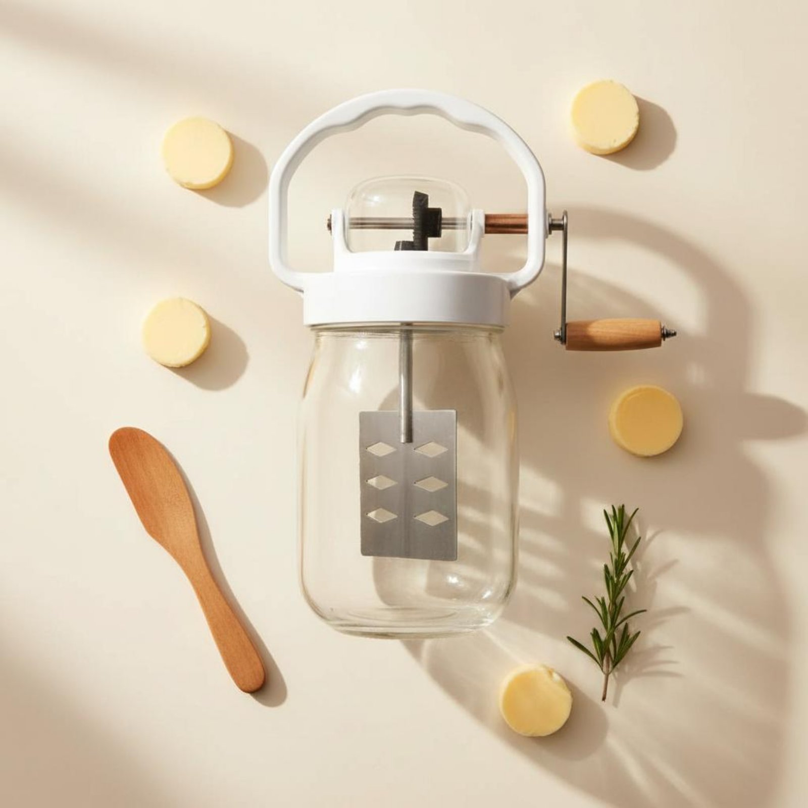 مخفقة زبدة يدوية سهلة التنظيف، - مراجعة Kitchen Hand Gadgets وسعره
