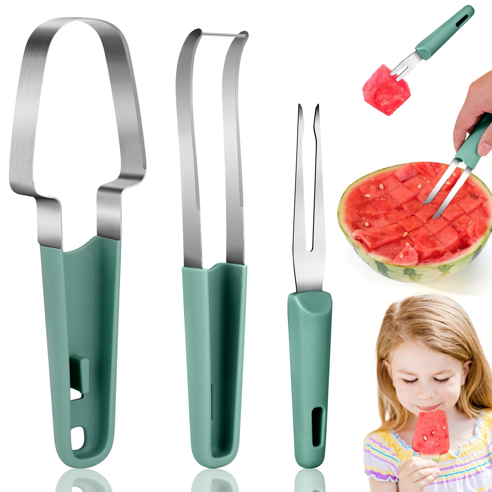 أداة تقطيع البطيخ 3 في 1 من ال - مراجعة Watermelon Slicer Cutter وسعره