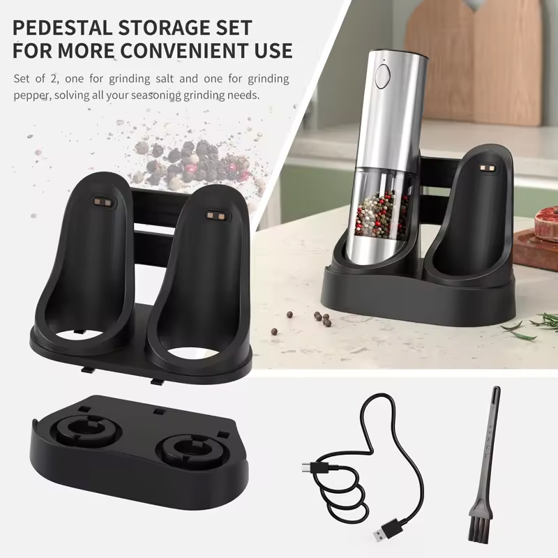 1/2 قطعة مطحنة الملح والفلفل ا - مراجعة Kitchen Gadgets Electric وسعره