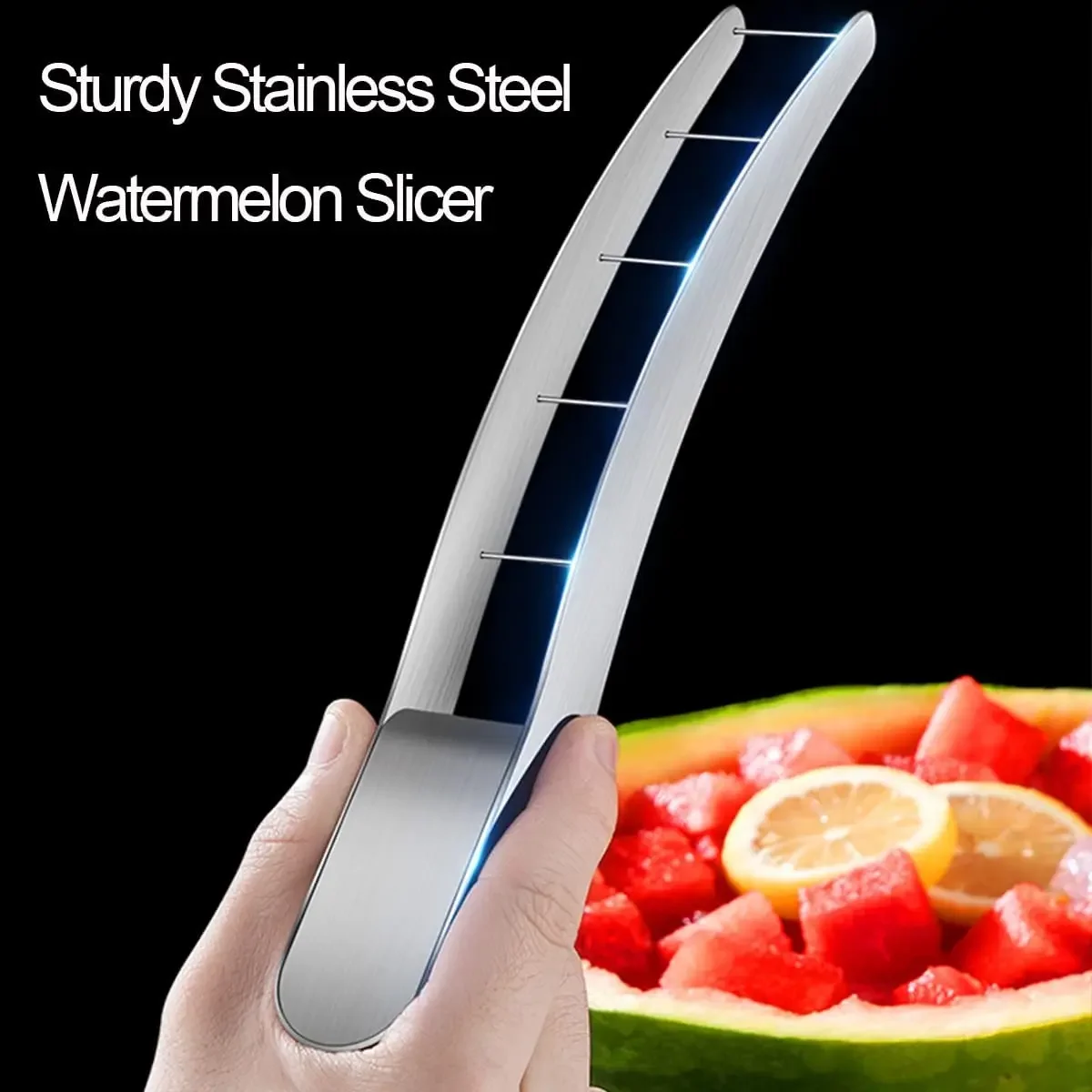 سكين البطيخ من الفولاذ المقاوم - مراجعة Watermelon Slicer Cutter وسعره