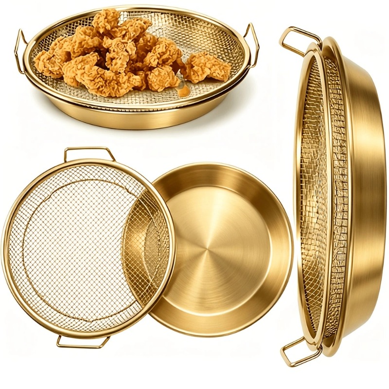 صينية شبكية متينة ذهبية اللون  - مراجعة Kitchen Gadgets Gold وسعره