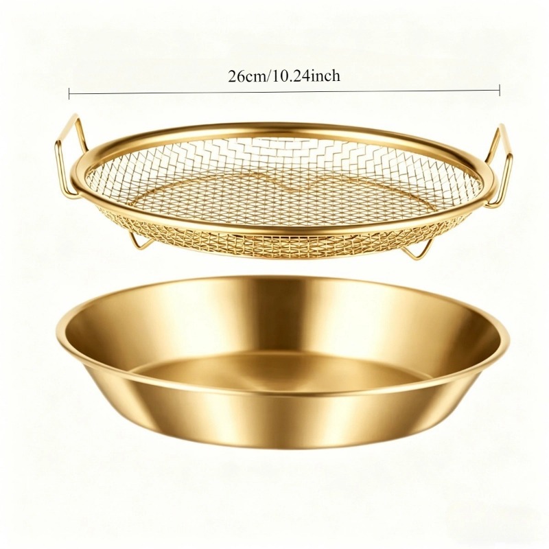 صينية شبكية متينة ذهبية اللون  - مراجعة Kitchen Gadgets Gold وسعره