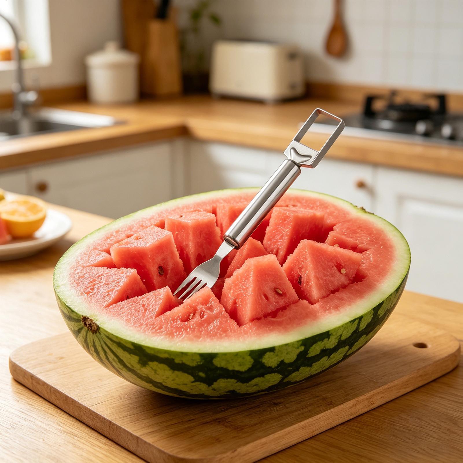 أداة تقطيع البطيخ مزدوجة الرأس - مراجعة Watermelon Slicer Cutter وسعره