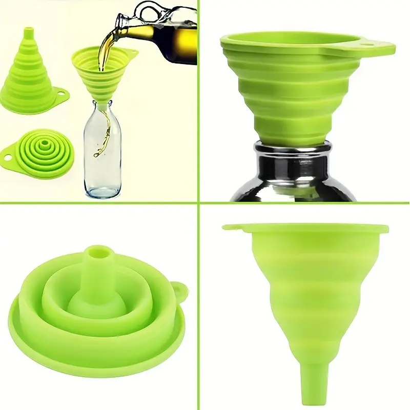 قمع سيليكون قابل للطي متعدد ال - مراجعة Kitchen Gadgets Small وسعره