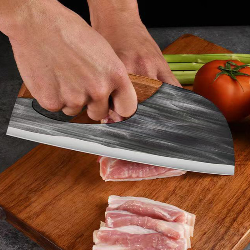 سكين تقطيع العظام المصنوع يدوي - مراجعة Kitchen Hand Gadgets وسعره