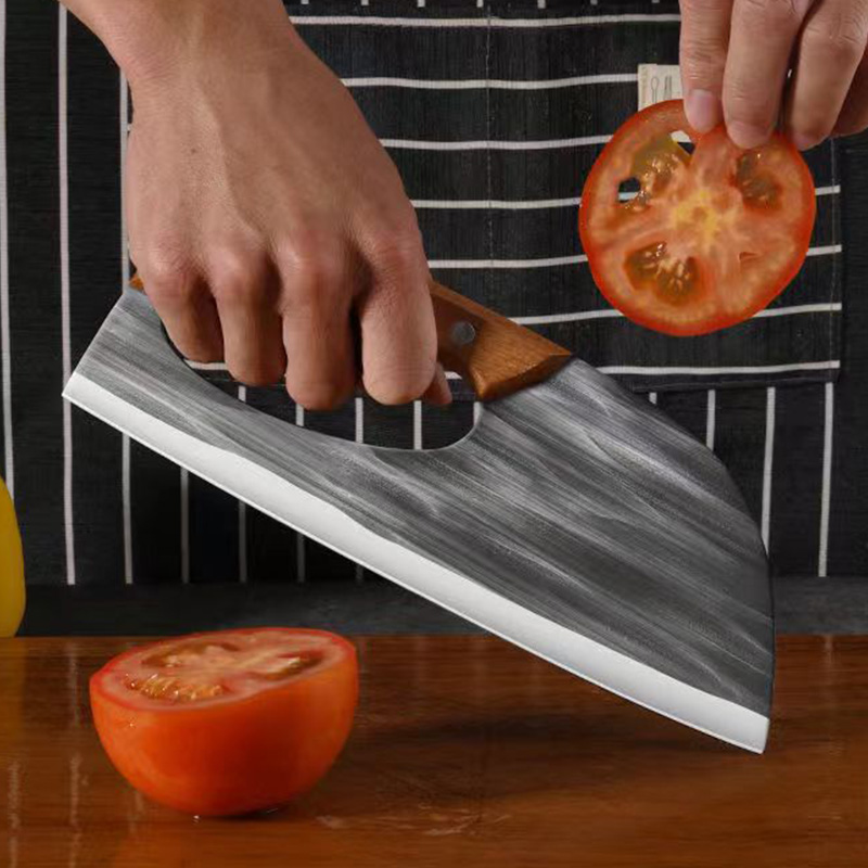 سكين تقطيع العظام المصنوع يدوي - مراجعة Kitchen Hand Gadgets وسعره