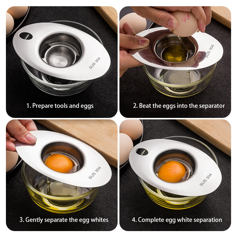 الفولاذ المقاوم للصدأ البيض ال - مراجعة Egg Separator Tool وسعره