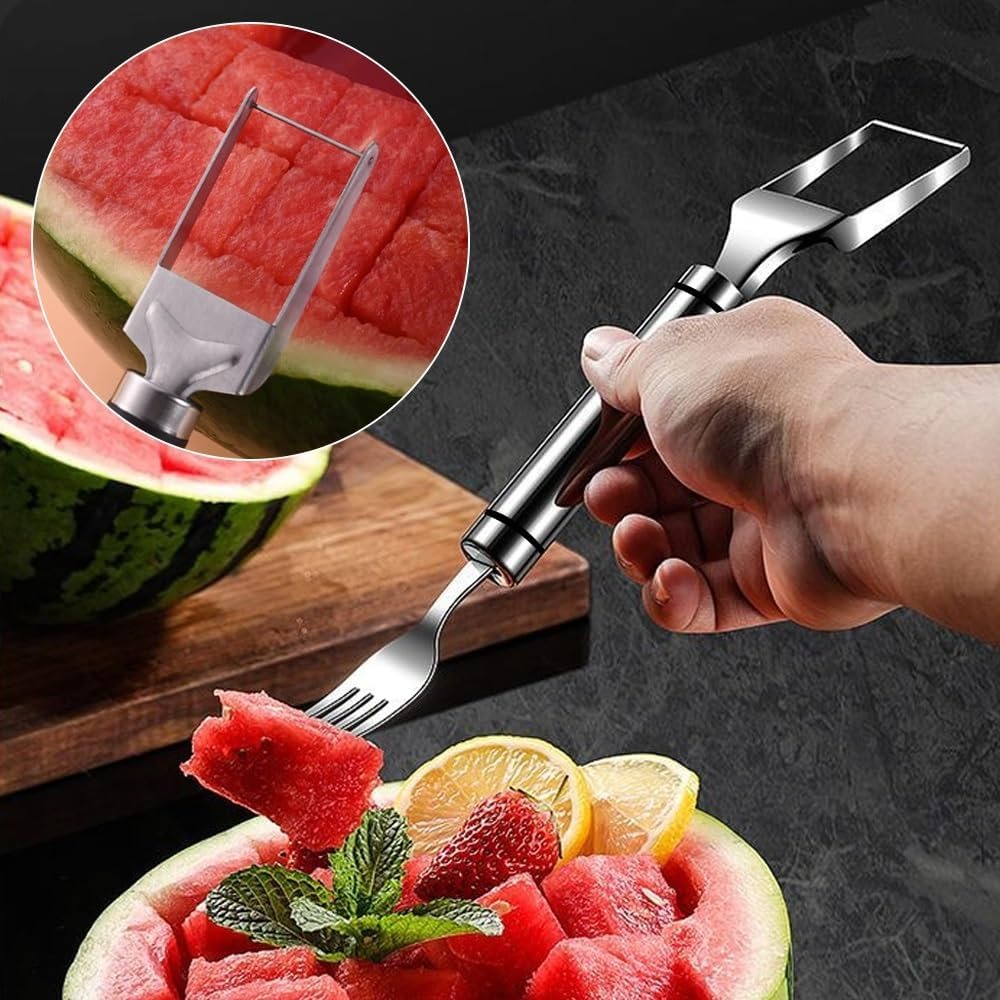 أداة تقطيع الفواكه 2 في 1 من ا - مراجعة Watermelon Slicer Cutter وسعره
