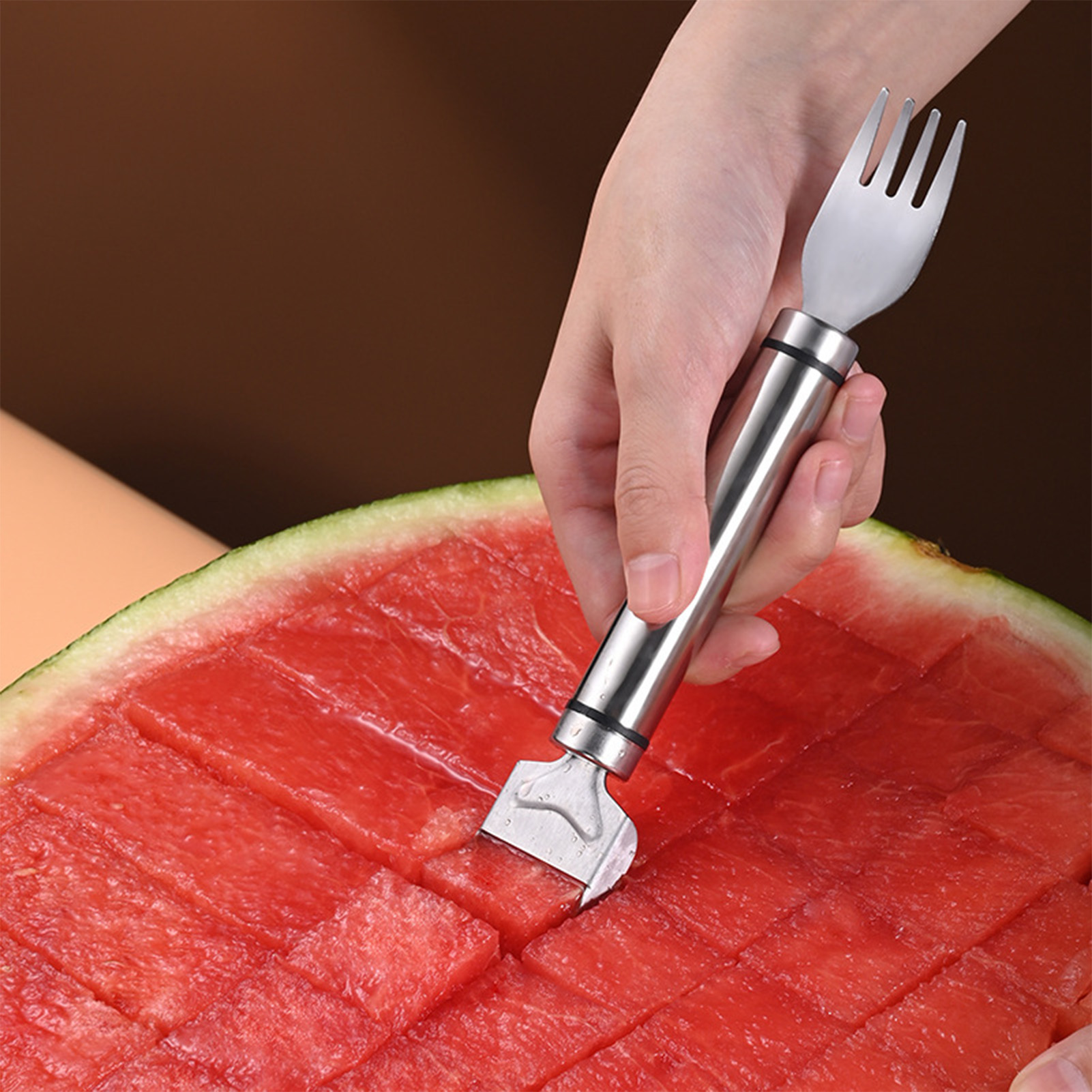 أداة تقطيع البطيخ من الفولاذ ا - مراجعة Watermelon Slicer Cutter وسعره