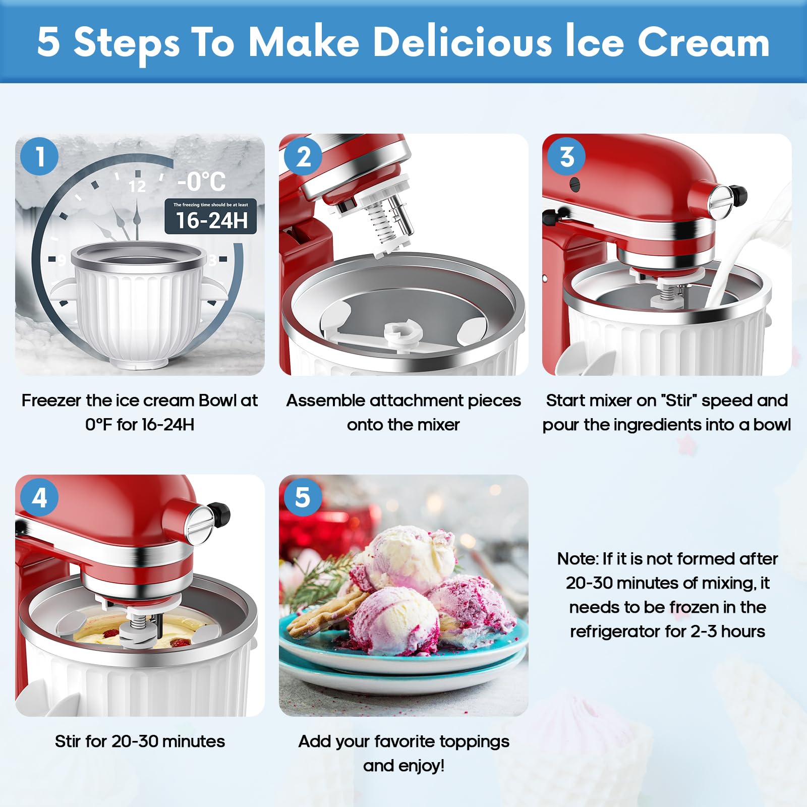 ملحق صانع الآيس كريم بسعة 2 كو - مراجعة Kitchen Gadgets Mixer وسعره