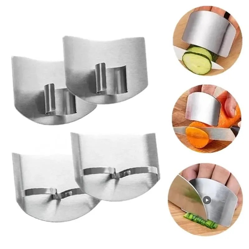 1-6 قطع واقي أصابع من الفولاذ  - مراجعة Kitchen Hand Gadgets وسعره