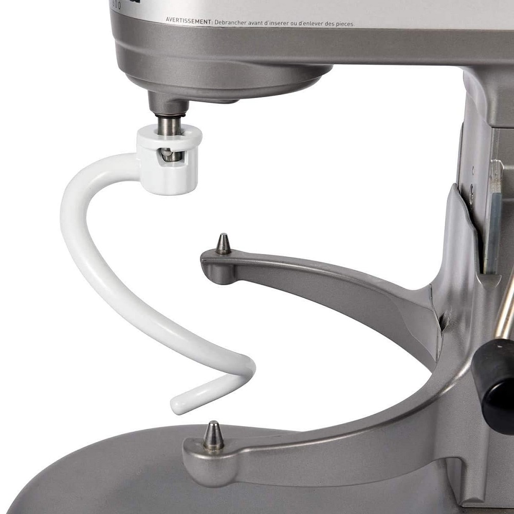 خطاف عجين حلزوني مطلي لخلاط حا - مراجعة Kitchenaid Mixer Pro 600 وسعره